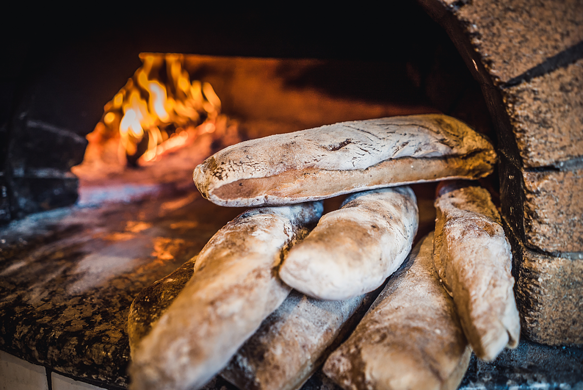 our bread from the wood oven